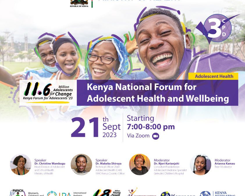  Kenya National Forum for Adolescent Health and Wellbeing Webinar 